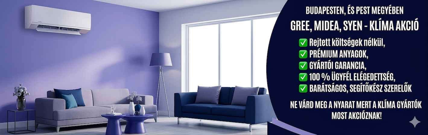 Klímaszerelés Budapest és Pest megye - Optiklíma Kft