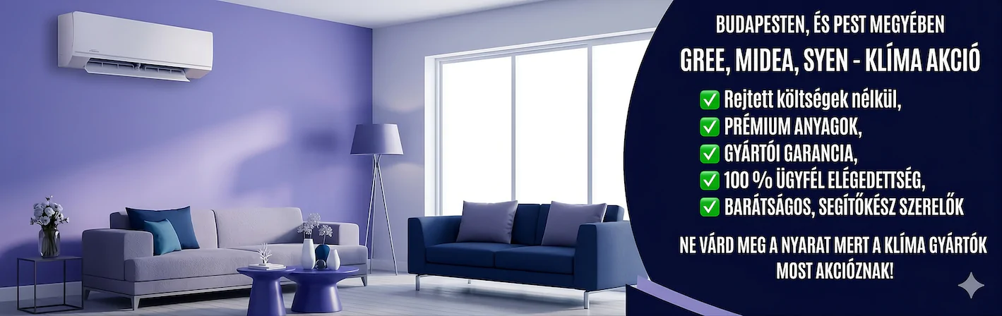 Klímaszerelés Budapest és Pest megye - Optiklíma Kft